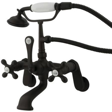 Kingston Brass Vintage Wall Mount Clawfoot Tub Filler with Hand Shower Clawfoot Tub Filler Kingston Brass